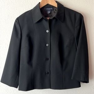 And Taylor Black Wool Bolero jacket
